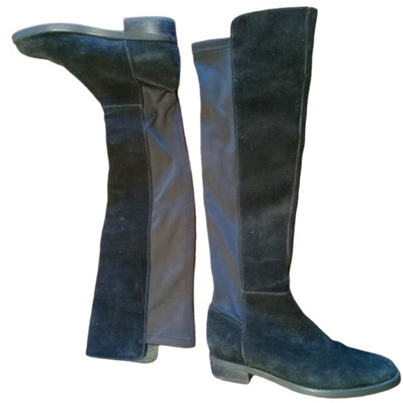 Blondo Shoes - EUC | Blondo | Black Suede | Tall Waterproof Boots | Pull On | Womens | Size: 9M